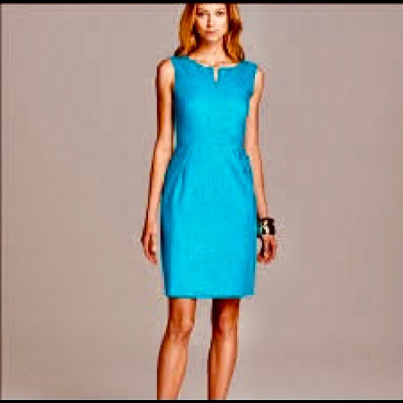 kate spade Dresses & Skirts - Kate Spade blue summer linen dress Sz 10, never worn, w tags.